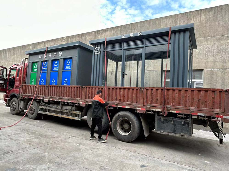 吸煙亭、垃圾分類房發貨安徽